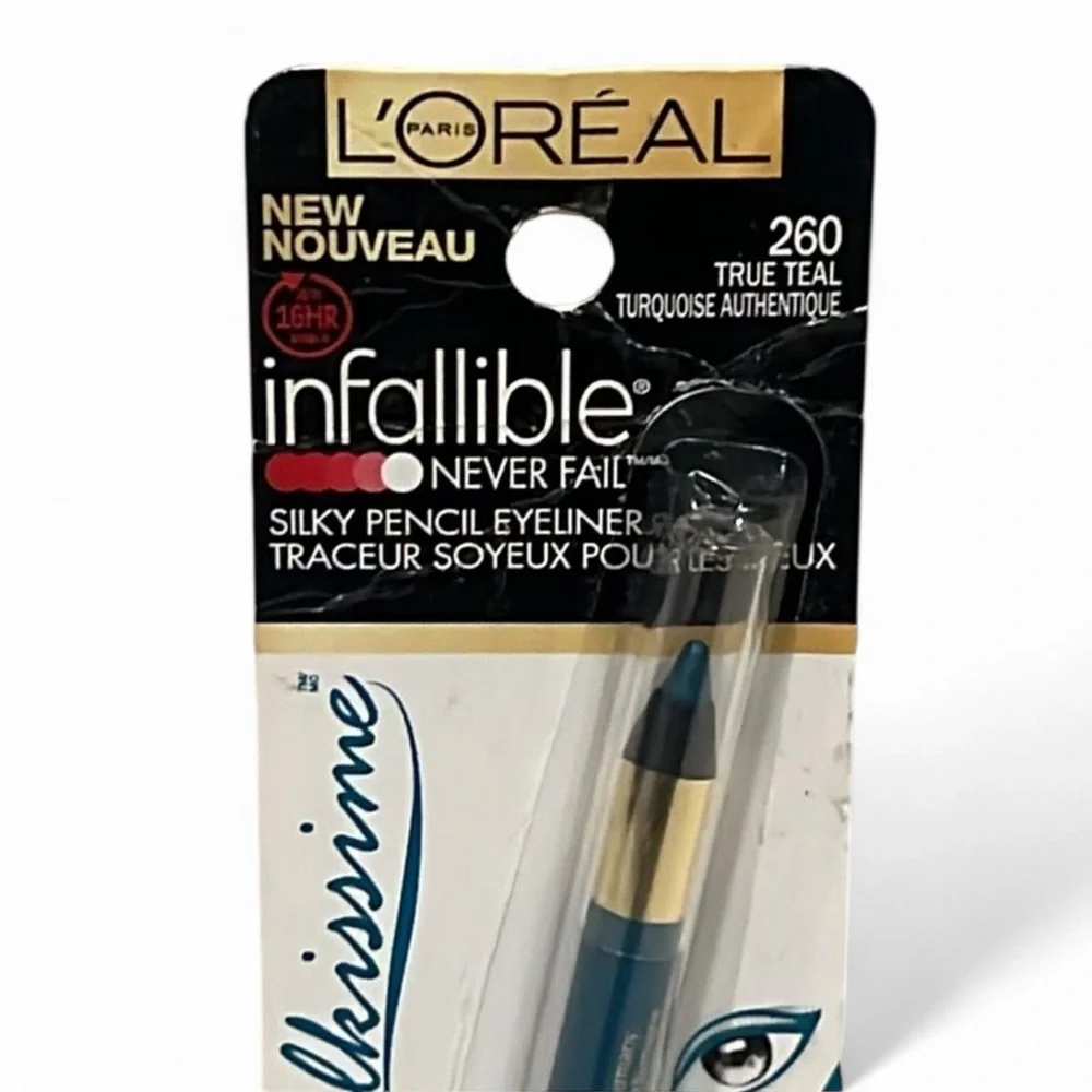 L’Oréal Infallible Silky Pencil Eyeliner True Teal 260 NWT